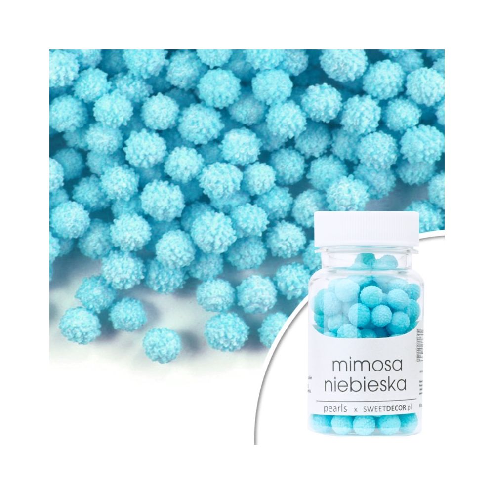 Sugar sprinkles - mimosa, blue, 40 g