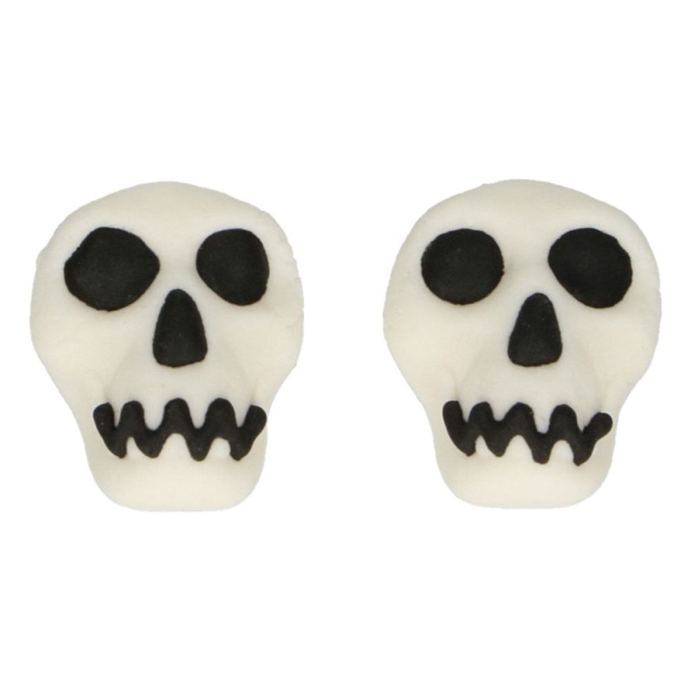 Sugar decorations - FunCakes - skulls, 8 pcs.