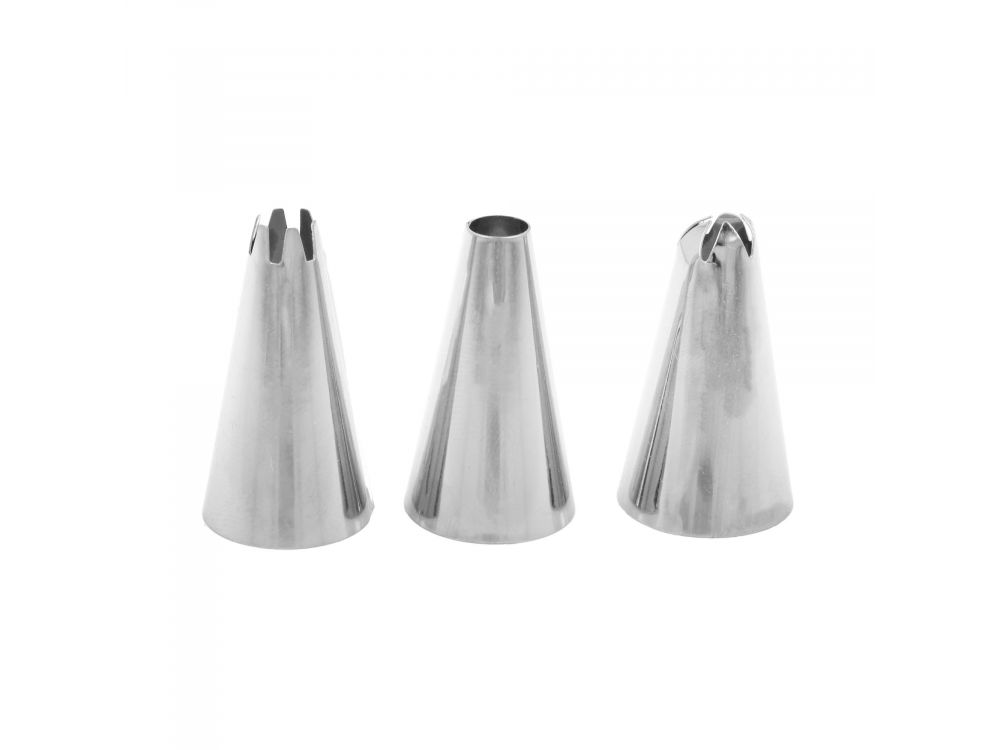 A set of confectionery tips for decoration - 3 pcs.