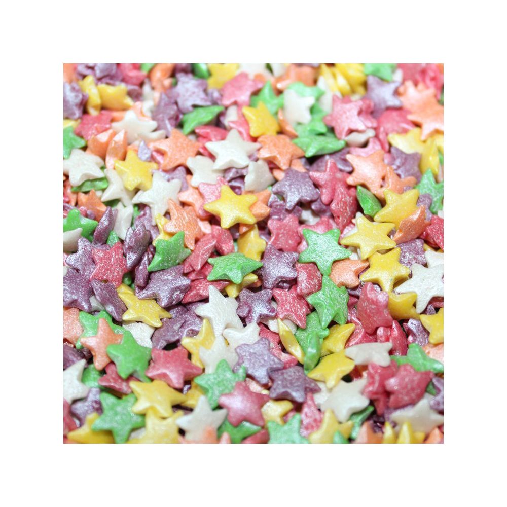 Sugar sprinkles - Slado - stars, mix, 50 g