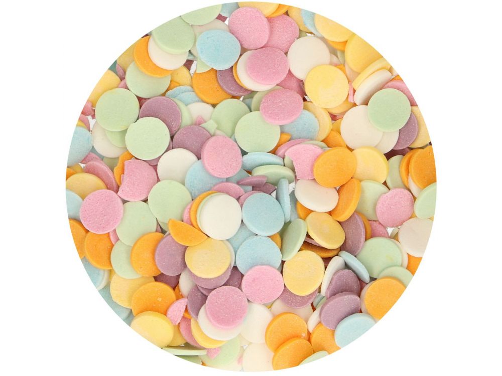 Posypka cukrowa Konfetti XL - FunCakes - pastelowy mix, 55 g