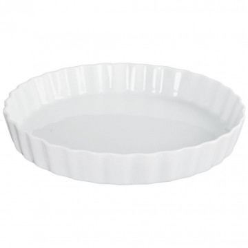 Ceramic tart dish - Orion - white, 26.5 cm