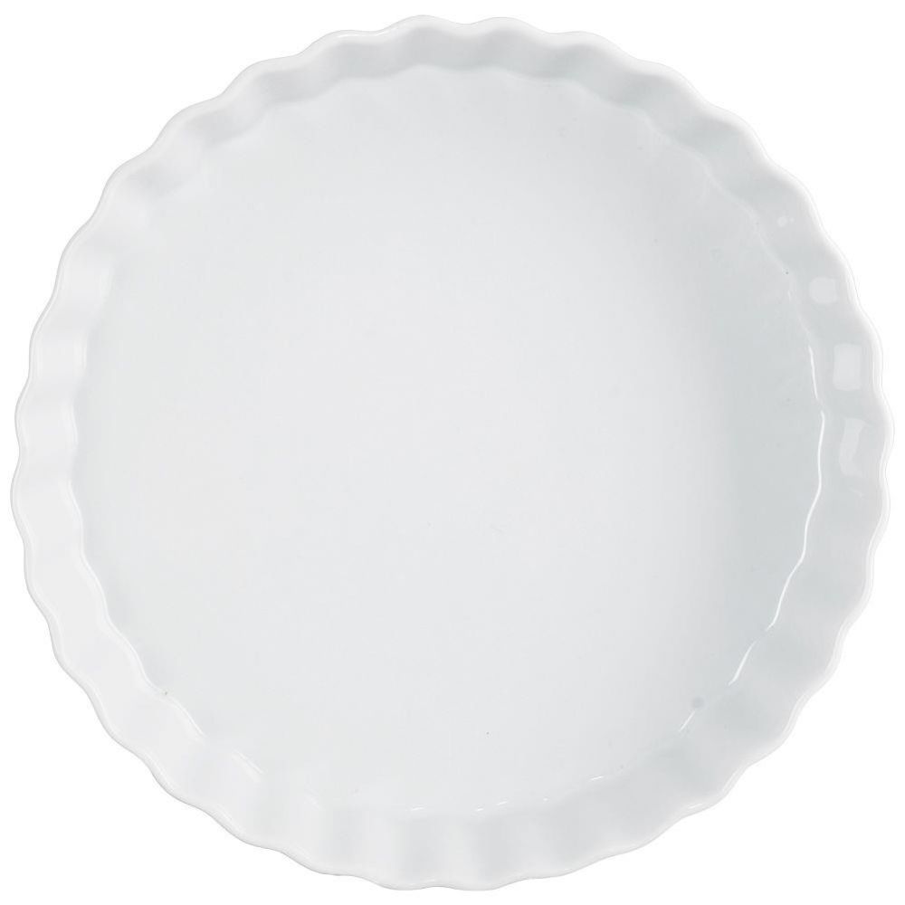 Ceramic tart dish - Orion - white, 26.5 cm