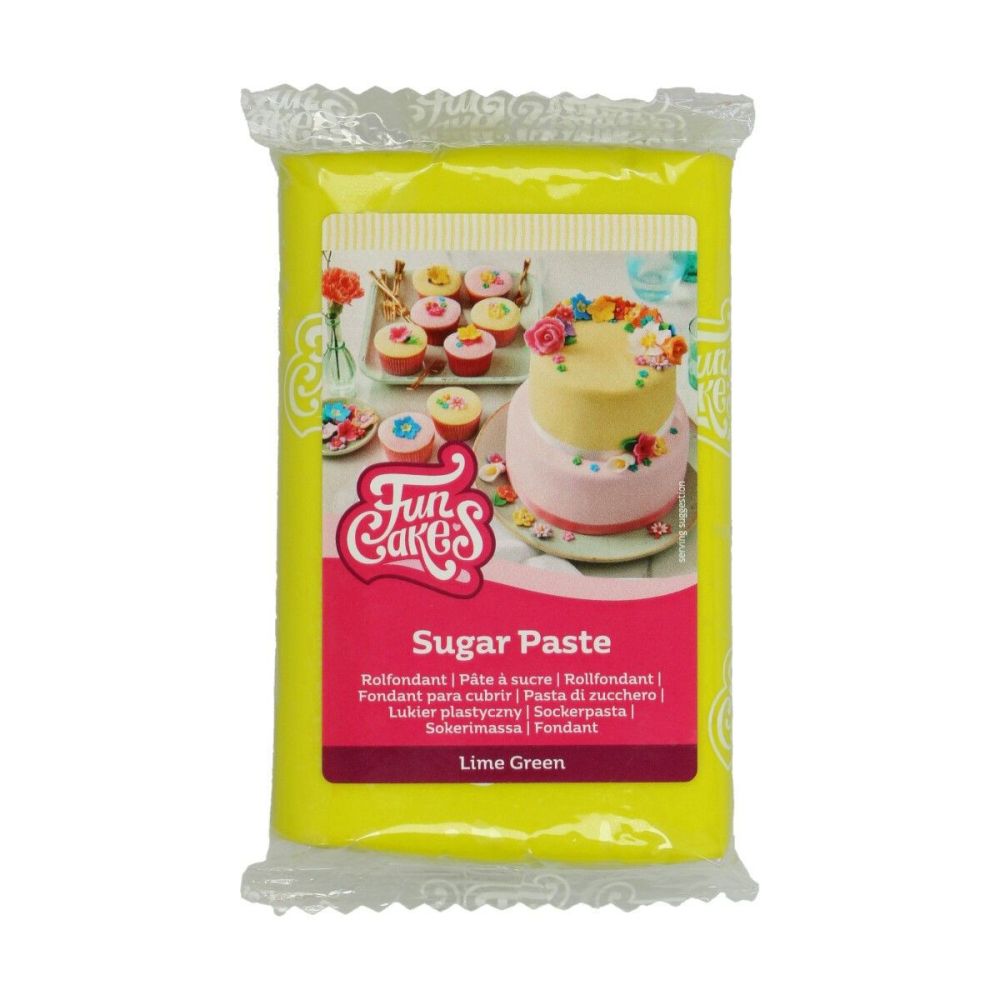 Sugar paste - FunCakes - lime, 250 g
