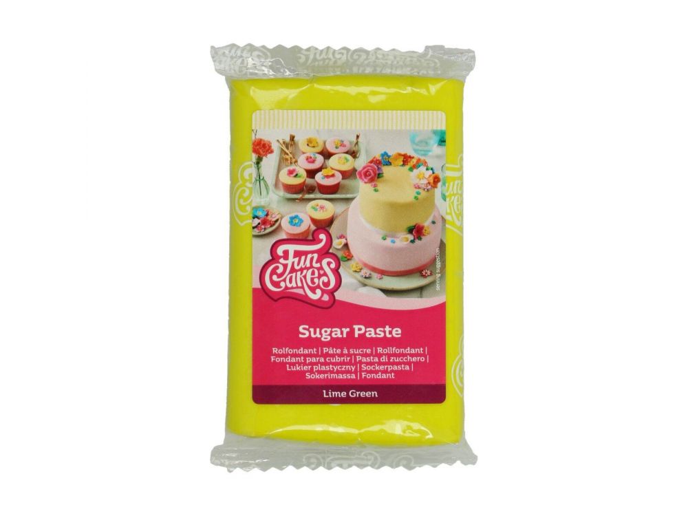 Sugar paste - FunCakes - lime, 250 g