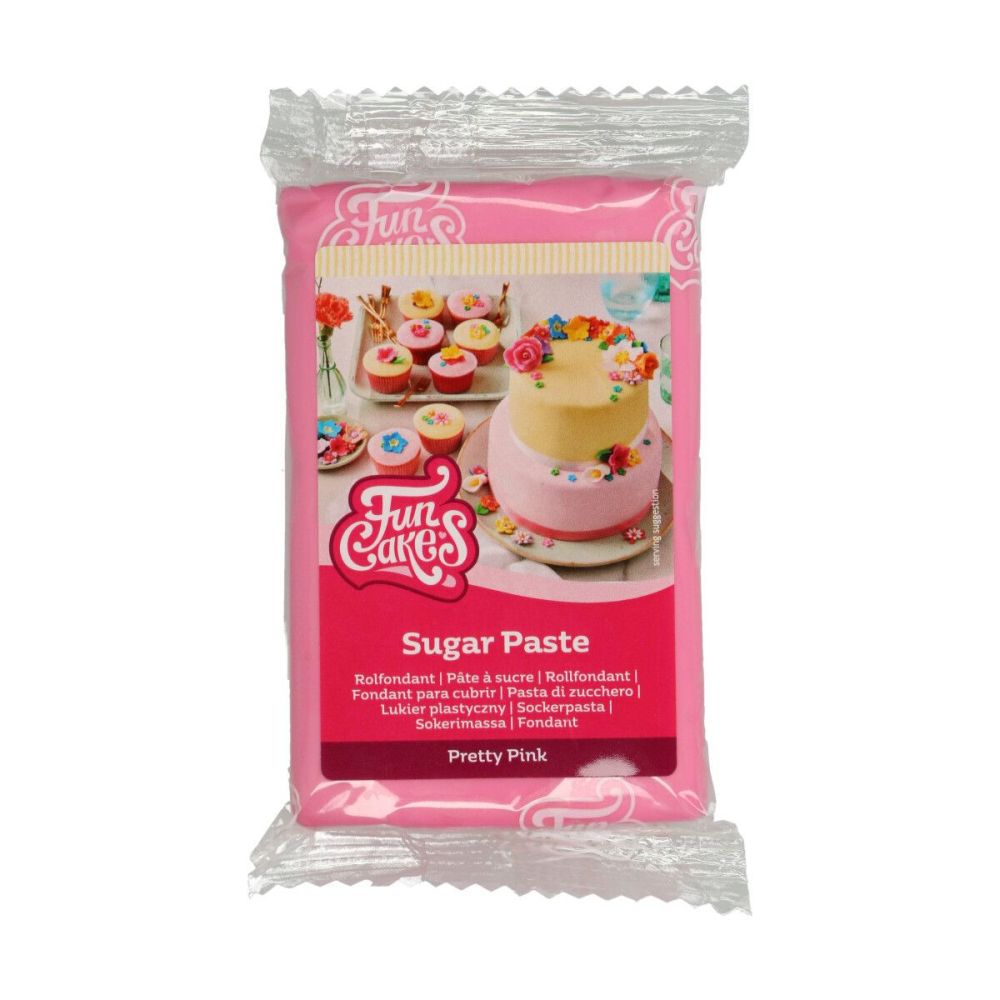 Sugar paste - FunCakes - pink, 250 g