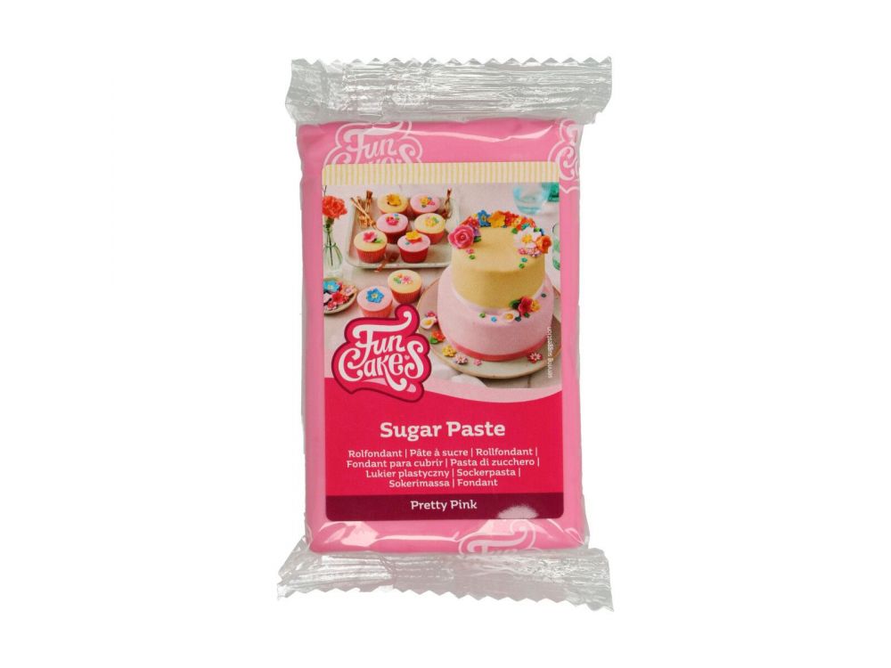 Masa cukrowa - FunCakes - Pretty Pink, różowa, 250 g