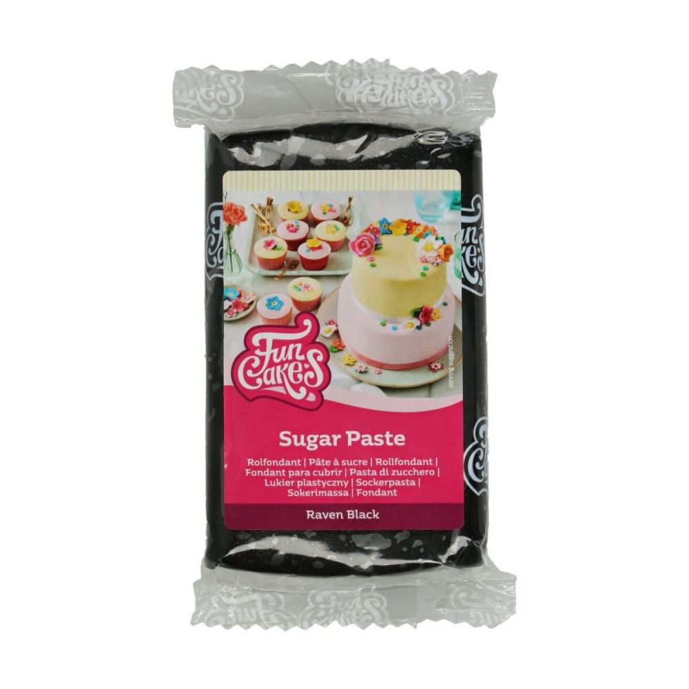 Sugar paste - FunCakes - black, 250 g