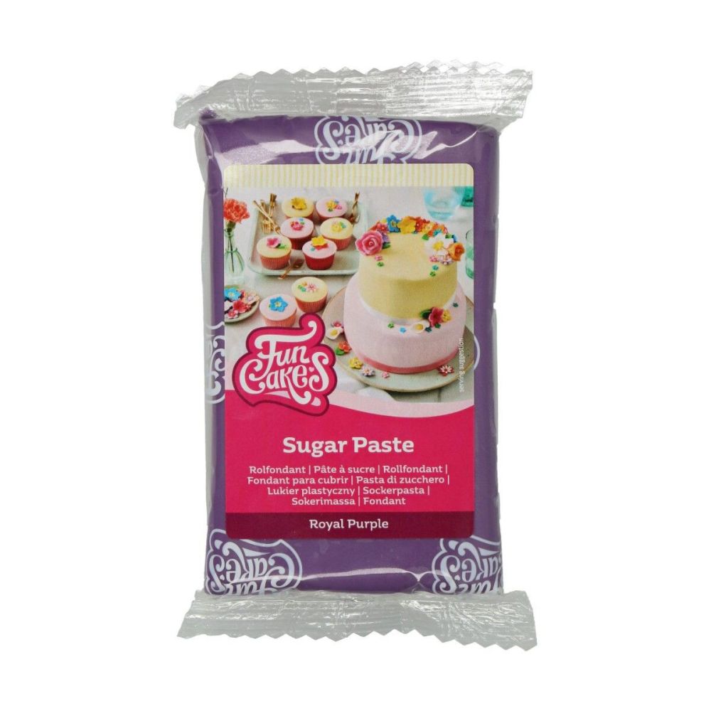 Sugar paste - FunCakes - purple, 250 g