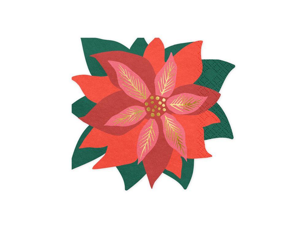 Paper napkins The Star of Bethlehem - PartyDeco - 14.5 x 15.5 cm, 20 pcs.