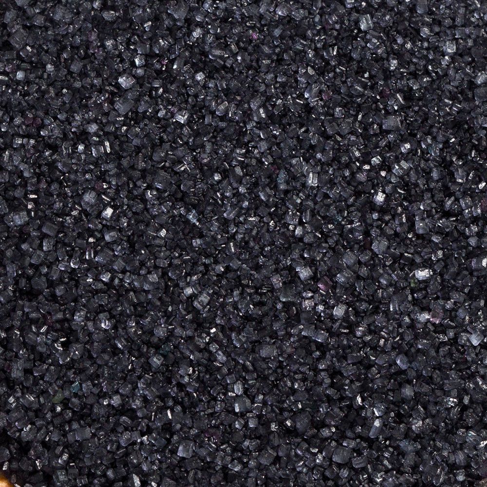 Sugar glitter sprinkles - Decora - black, 100 g