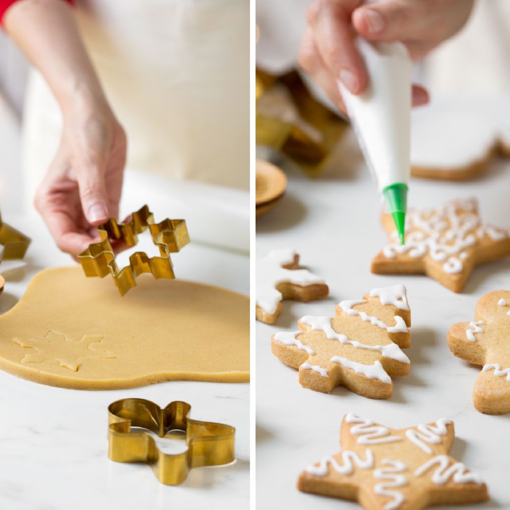 Set of cookie cutters - Decora - Christmas Gold, 5 pcs