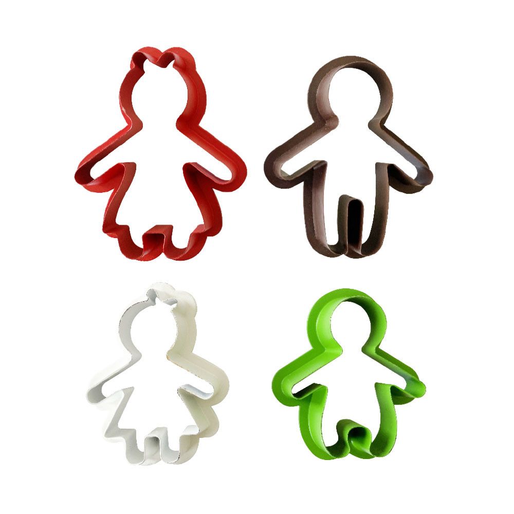 Set of cookie cutters - Decora - Gingerbread Family, 4 pcs