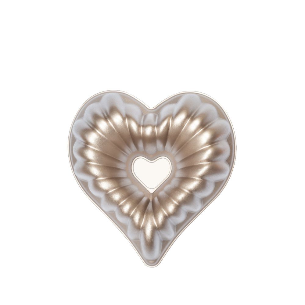 Aluminum cake pan Beatrice - Decora - heart, 16 x 16 x 6 cm