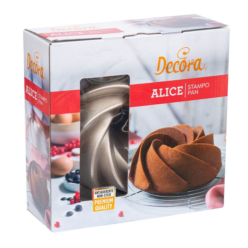 Aluminum cake pan Alice - Decora - 24 x 24 x 9 cm