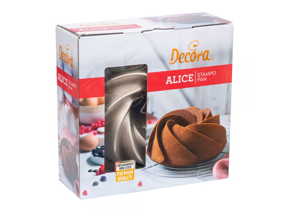 Aluminum cake pan Alice - Decora - 24 x 24 x 9 cm