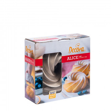 Aluminum cake pan Alice - Decora - 10 x 10 x 5 cm