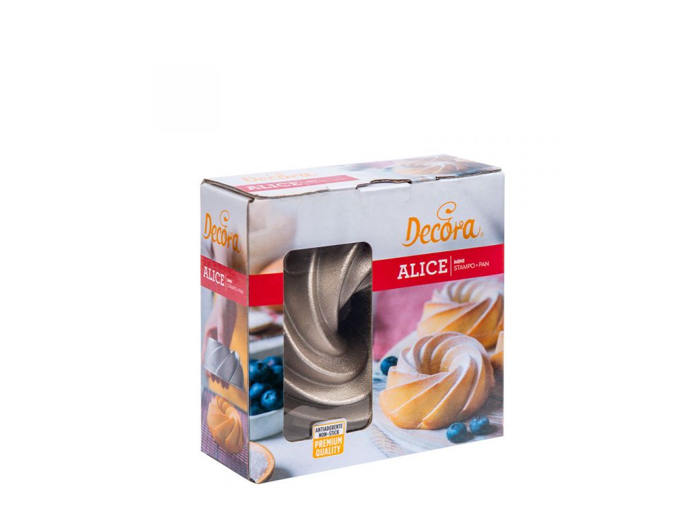 Aluminum cake pan Alice - Decora - 10 x 10 x 5 cm