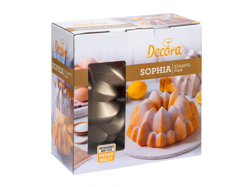 Forma aluminiowa do pieczenia babki Sophia - Decora - 24 x 24 x 10 cm