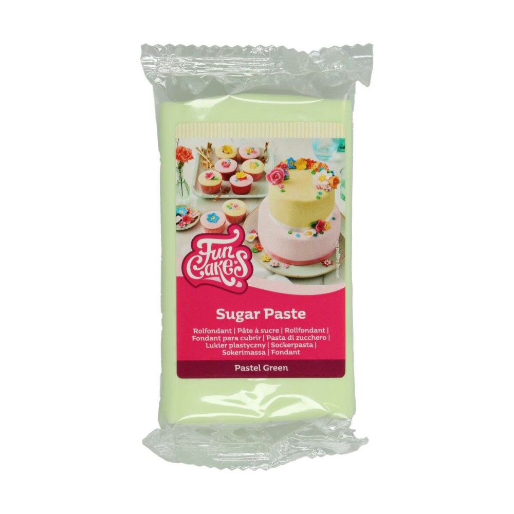Sugar paste - FunCakes - pastel green, 250 g