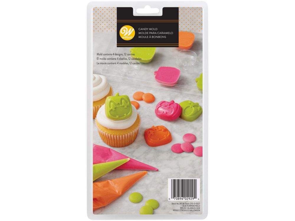 Mold for chocolates and pralines - Wilton - pumpkins, 12 pcs