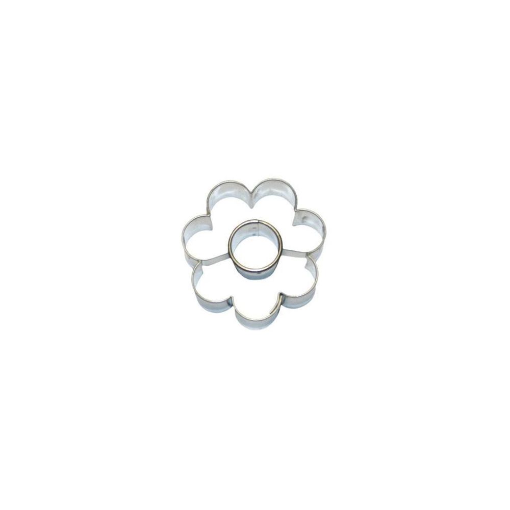 Foremka, wykrawacz do ciastek - Smolik - kwiat z kółeczkiem, 4,7 cm