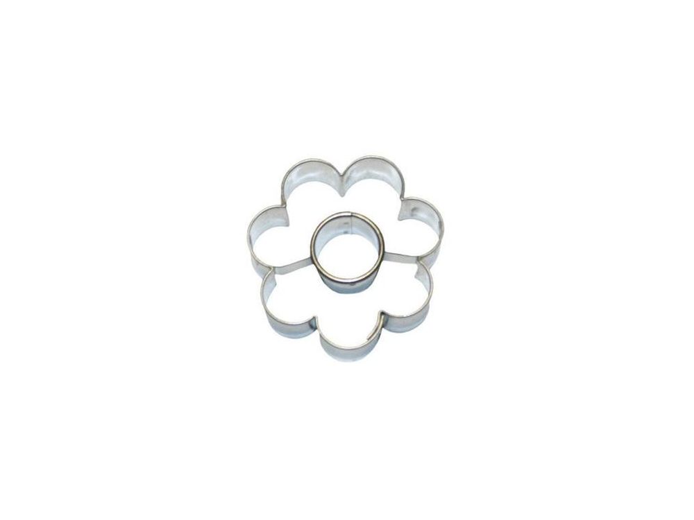 Cookies cutter - Smolik - flower with hole, 4,7 cm