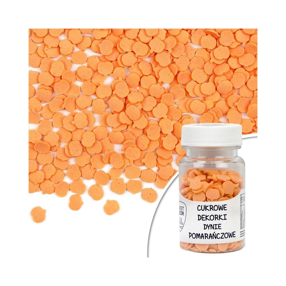 Sugar Sprinkle for Halloween - pumpkin, orange, 30 g