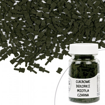 Posypka cukrowa na Halloween - Miotła, 30 g