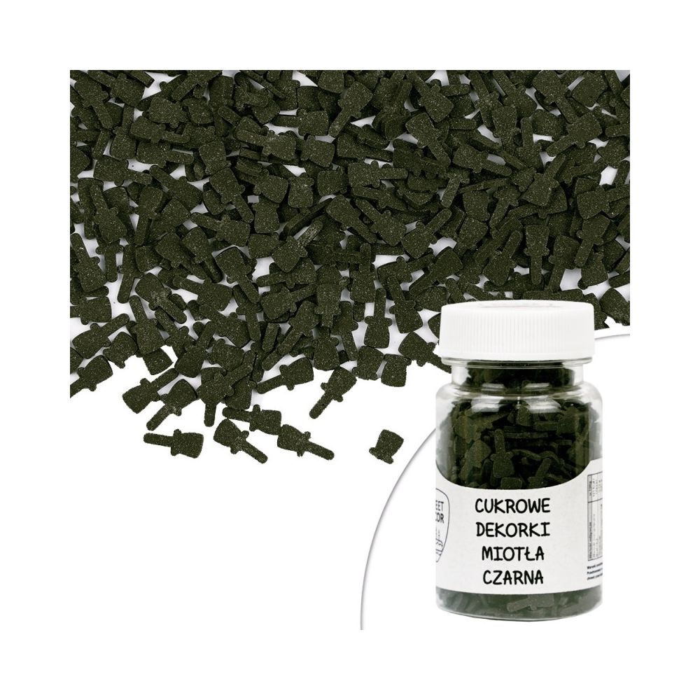 Posypka cukrowa na Halloween - Miotła, 30 g