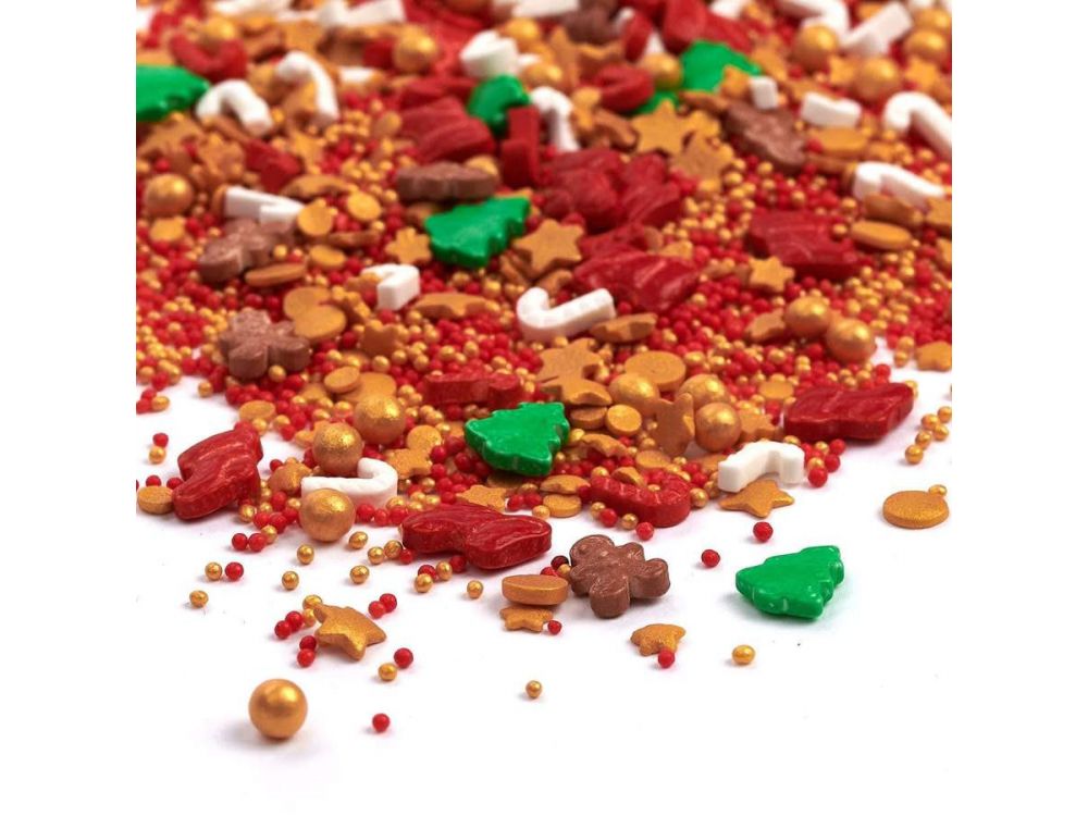 Posypka cukrowa świąteczna Santas Favourite - Happy Sprinkles - 90 g