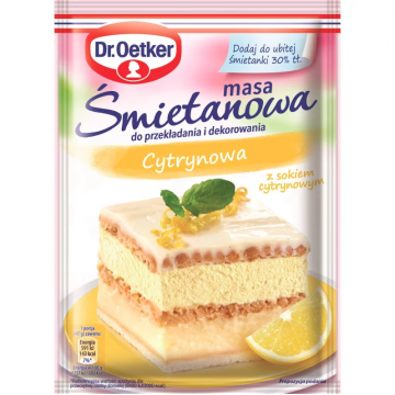 Cream mass - Dr. Oetker - lemon, 70 g