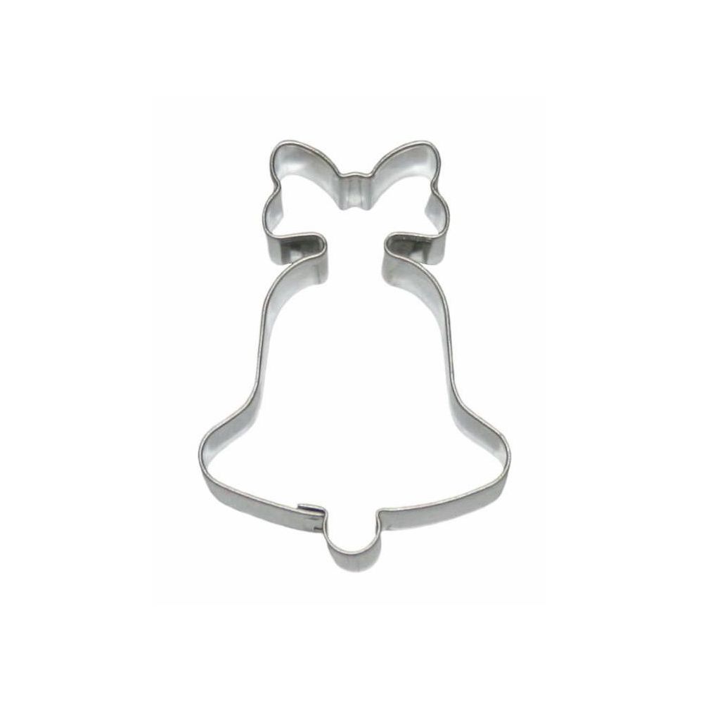 Mold, cookie cutter - Smolik - bell with bow, 6 cm