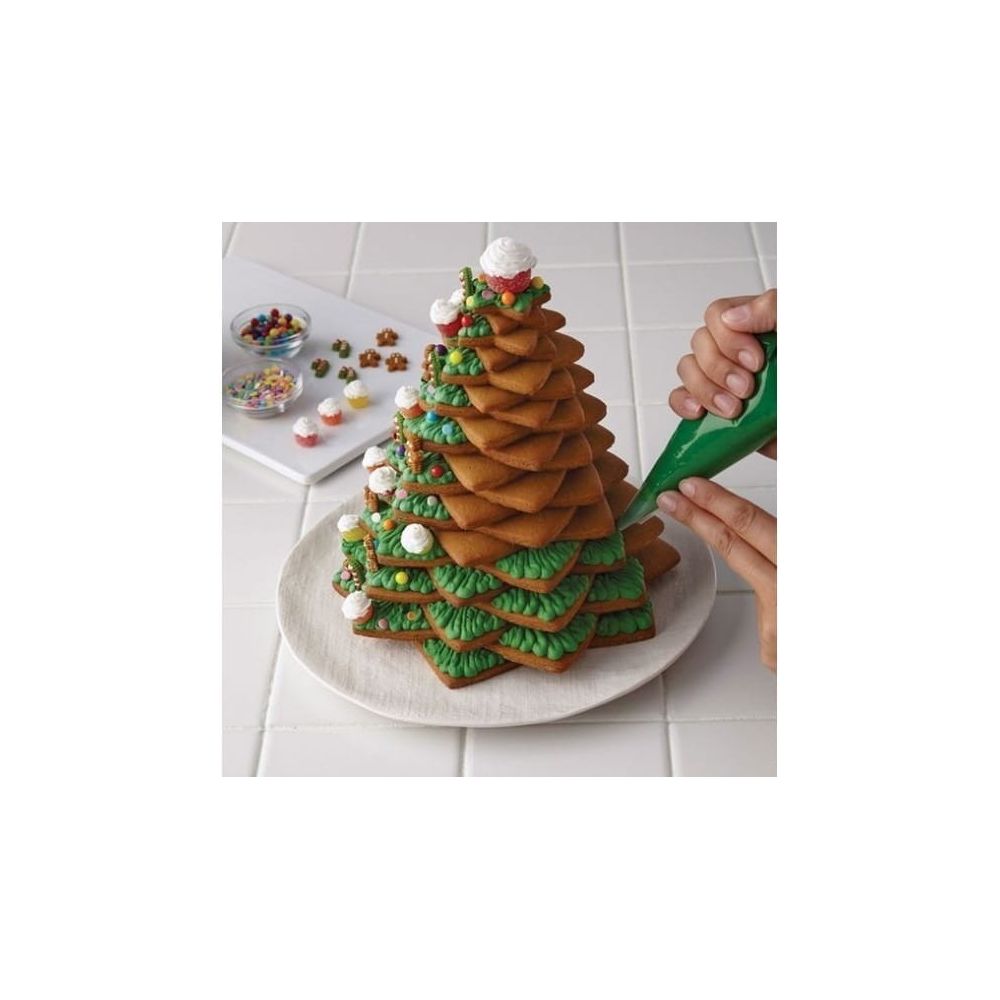 Set of molds, cookie cutters - Smolik - Christmas tree 3D, 10 elements