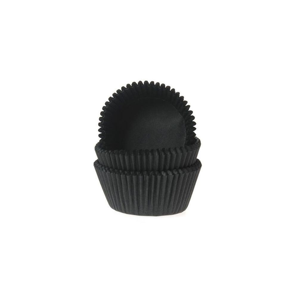 Muffin cases - House of Marie - black, 50 pcs.