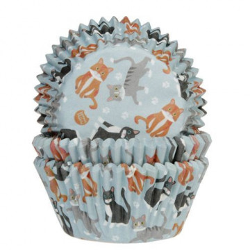 Muffin cases - House of Marie - Cats, 50 pcs.