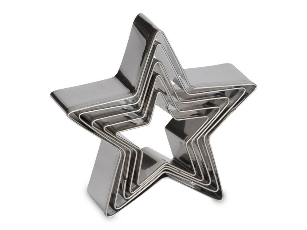 Set of cookie cutters - Patisse - Stars, 5 pcs.