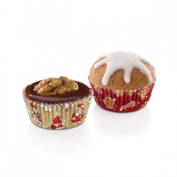 Mini muffin cups - Tescoma - Christmas, 4 x 2,5 cm, 100 pcs