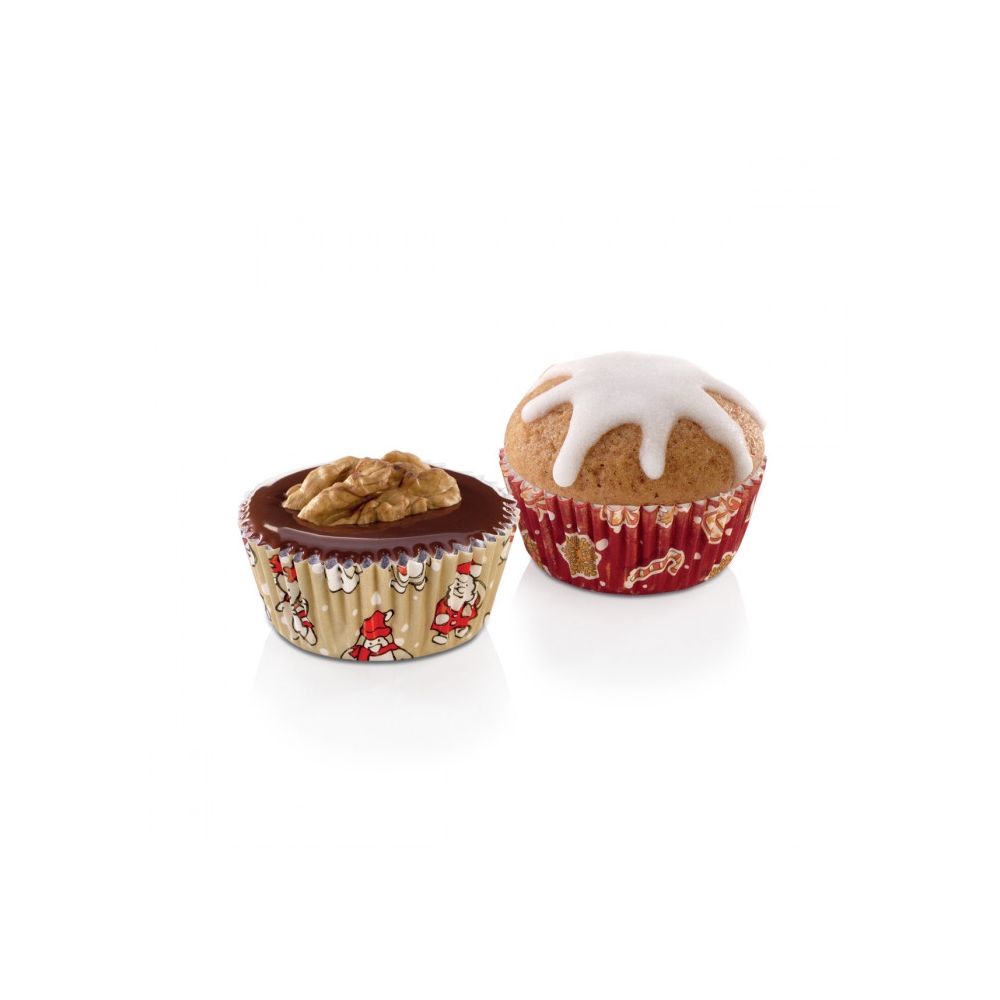 Papilotki na mini muffinki - Tescoma - świąteczne, 4 x 2,5 cm, 100 szt.