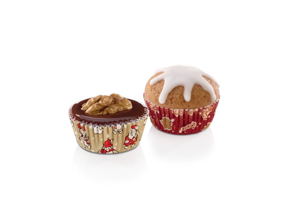 Mini muffin cups - Tescoma - Christmas, 4 x 2,5 cm, 100 pcs