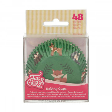 Muffin cases - FunCakes - Forest Animals, 48 pcs.