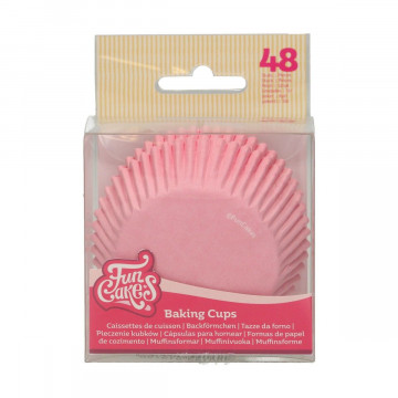 Muffin cases - FunCakes - pink, 48 pcs.