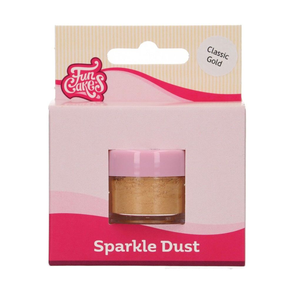 Sparkle Dust - FunCakes - glitter, gold, 2.5 g