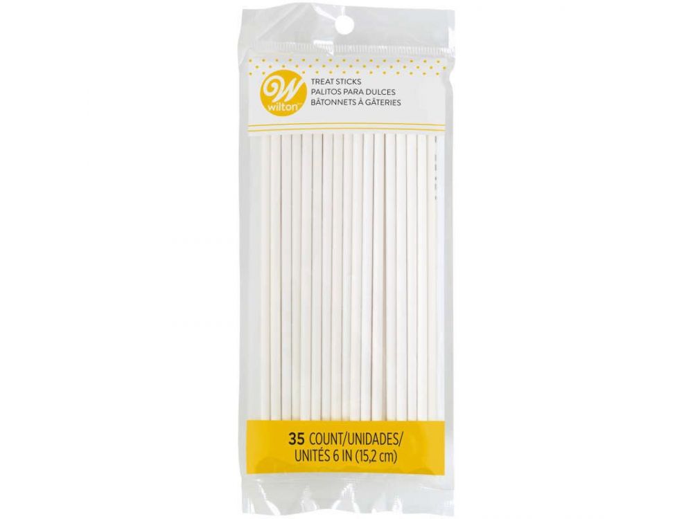 Lollipop sticks - Wilton - paper, 15 cm, 35 pcs.