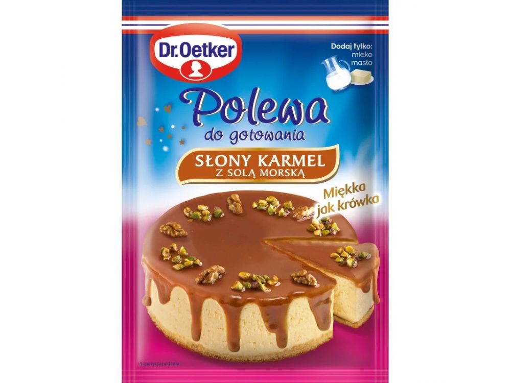 Topping for cakes - Dr. Oetker - salty caramel, 76 g