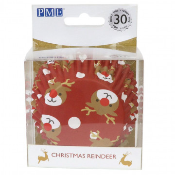 Muffin cases - PME - Reindeer, 30 pcs.