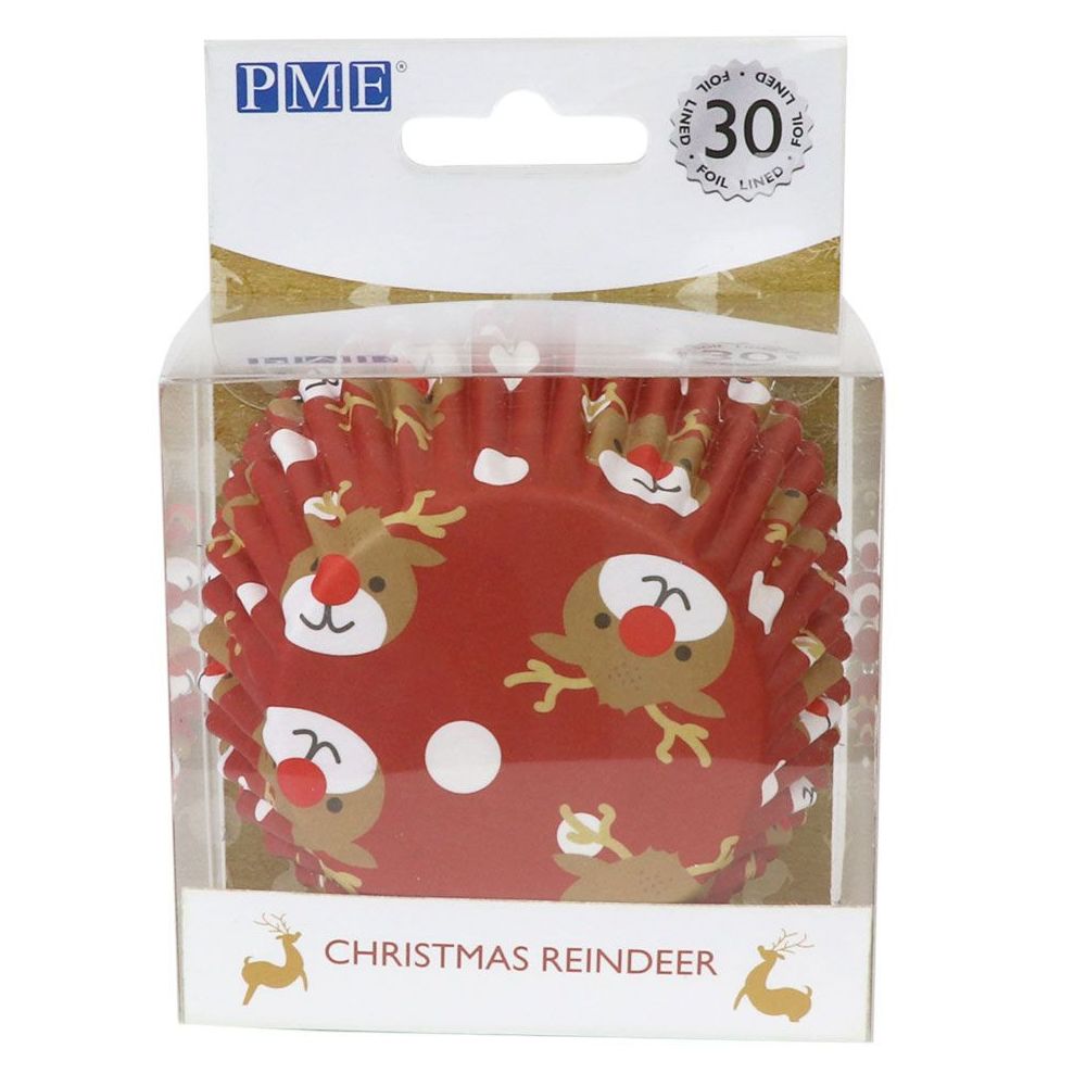Muffin cases - PME - Reindeer, 30 pcs.