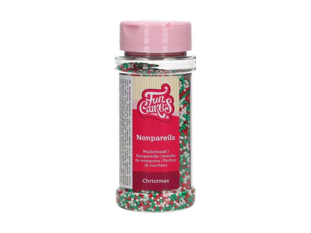 Posypka cukrowa, świąteczna - FunCakes - maczek, mix, 80 g
