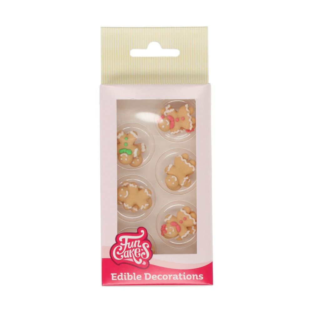 Sugar decorations - FunCakes - Gingerbread, 12 pcs.
