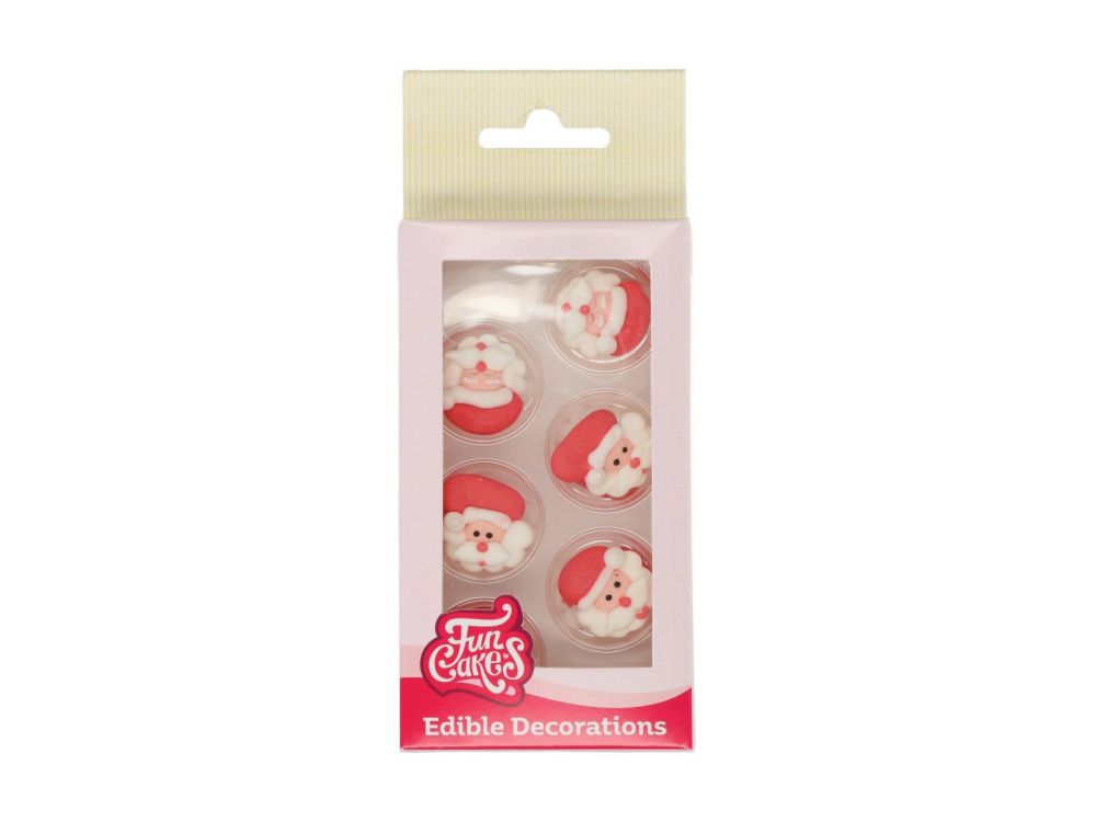 Sugar decorations - FunCakes - Santa, 12 pcs.